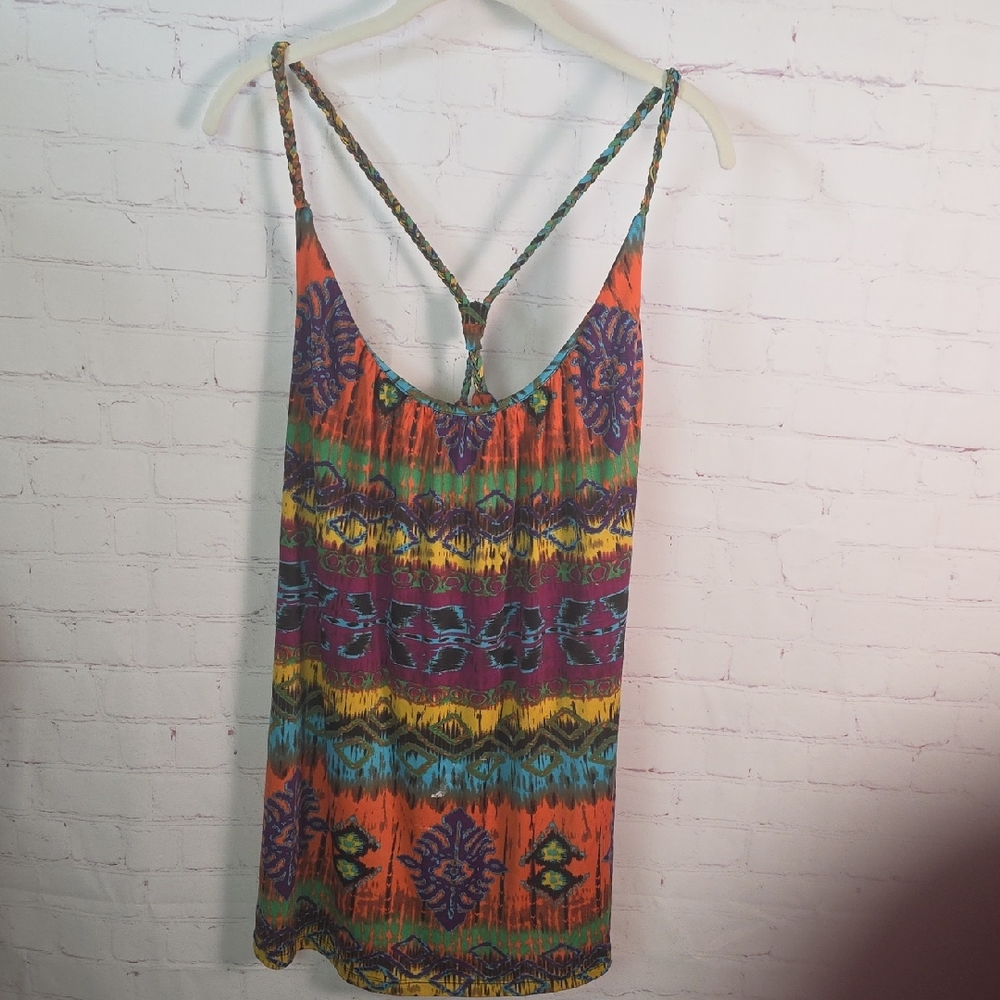 Multicolor Bohemian Strappy Top